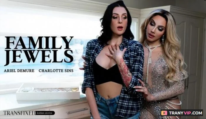 Charlotte Sins and Ariel Demure - Transfixed Feature - popular trans video on TranyVIP