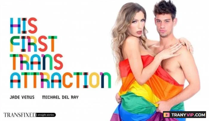 Jade Venus and Michael DelRay - His First Trans Attraction - related trans video on TranyVIP