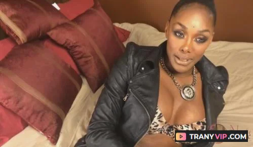 Natalia Coxxx Sucks a Huge Cock in This TS Clip - popular trans video on TranyVIP