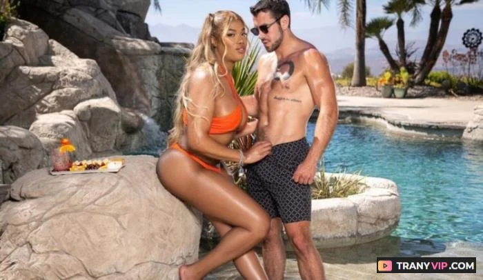 Jexxxica Blake and Dante Colle - Rubbing Jexxxica Right - Trans Porn Video on TranyVIP
